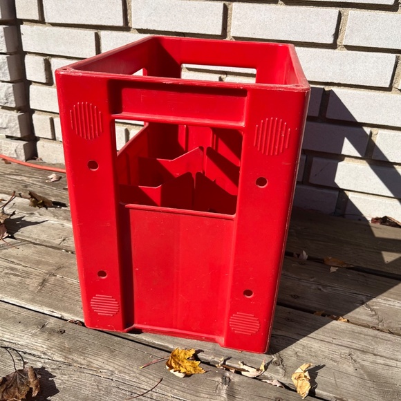Vintage 80s Coca-Cola Coke Large Red Plastic Crate - Picture 3 of 6